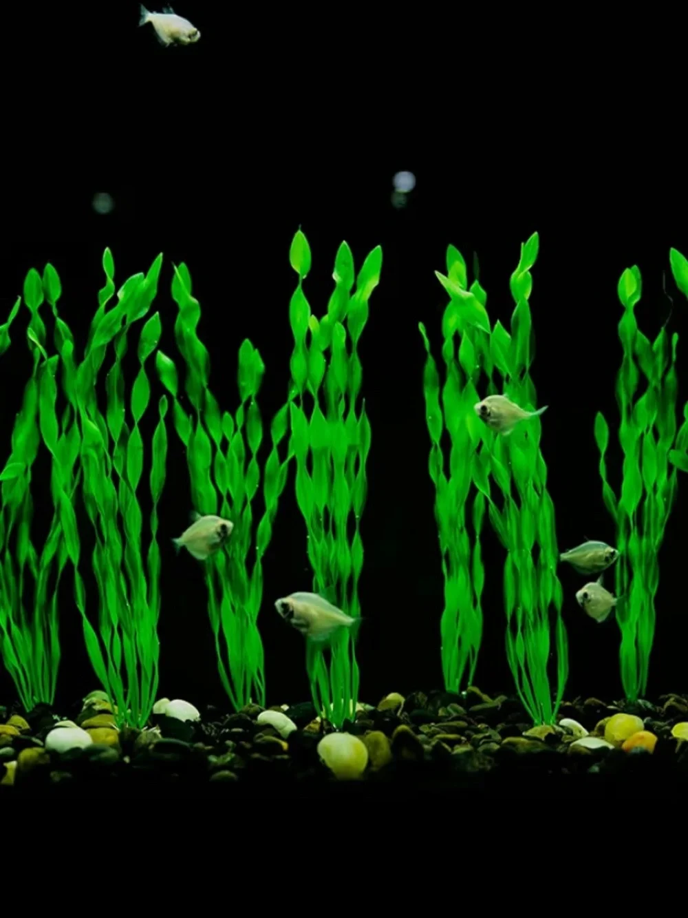Artificial Green Aquarium Plants - 10 Pack